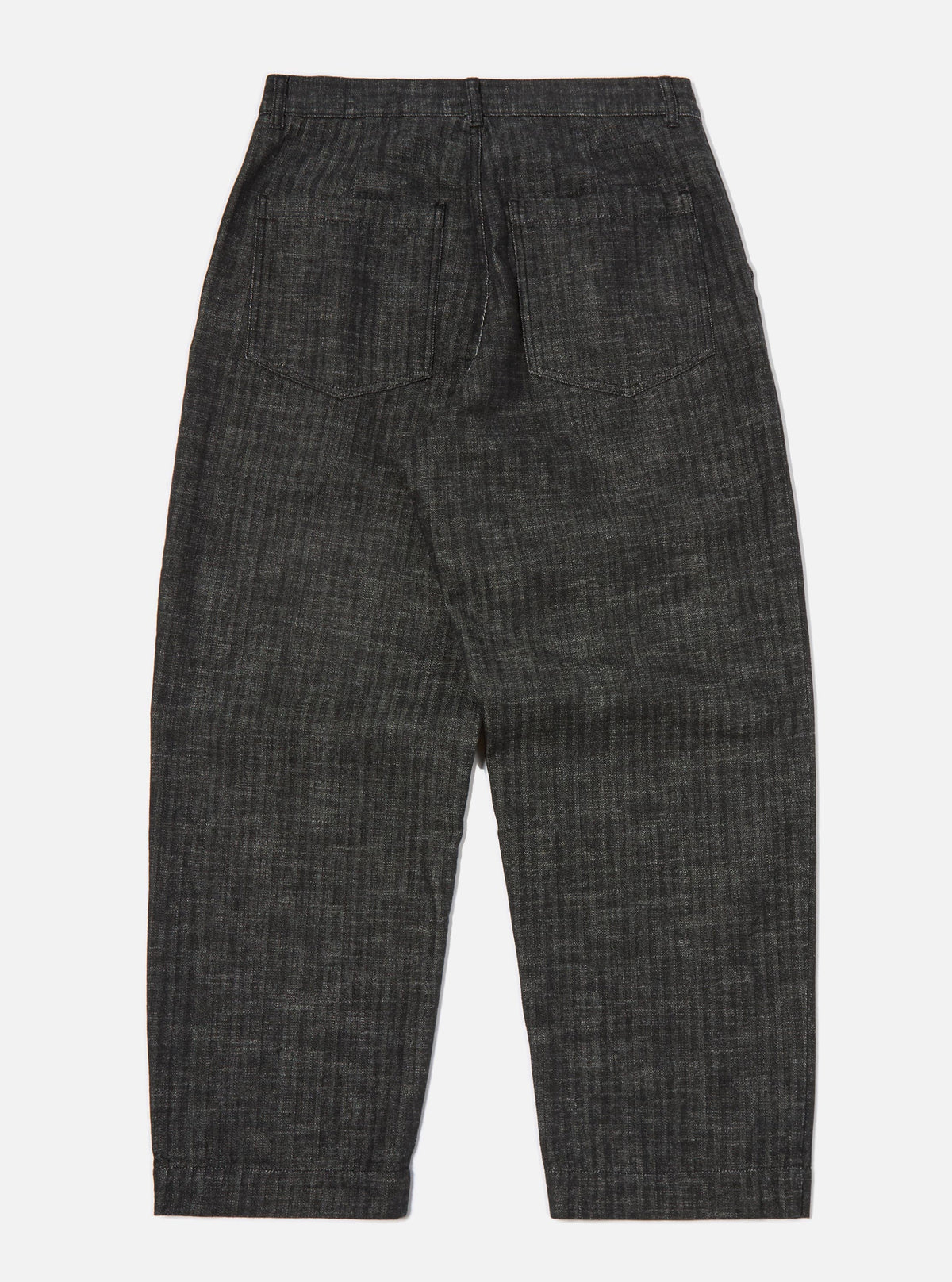 Black Cotton Denim Duke Pant