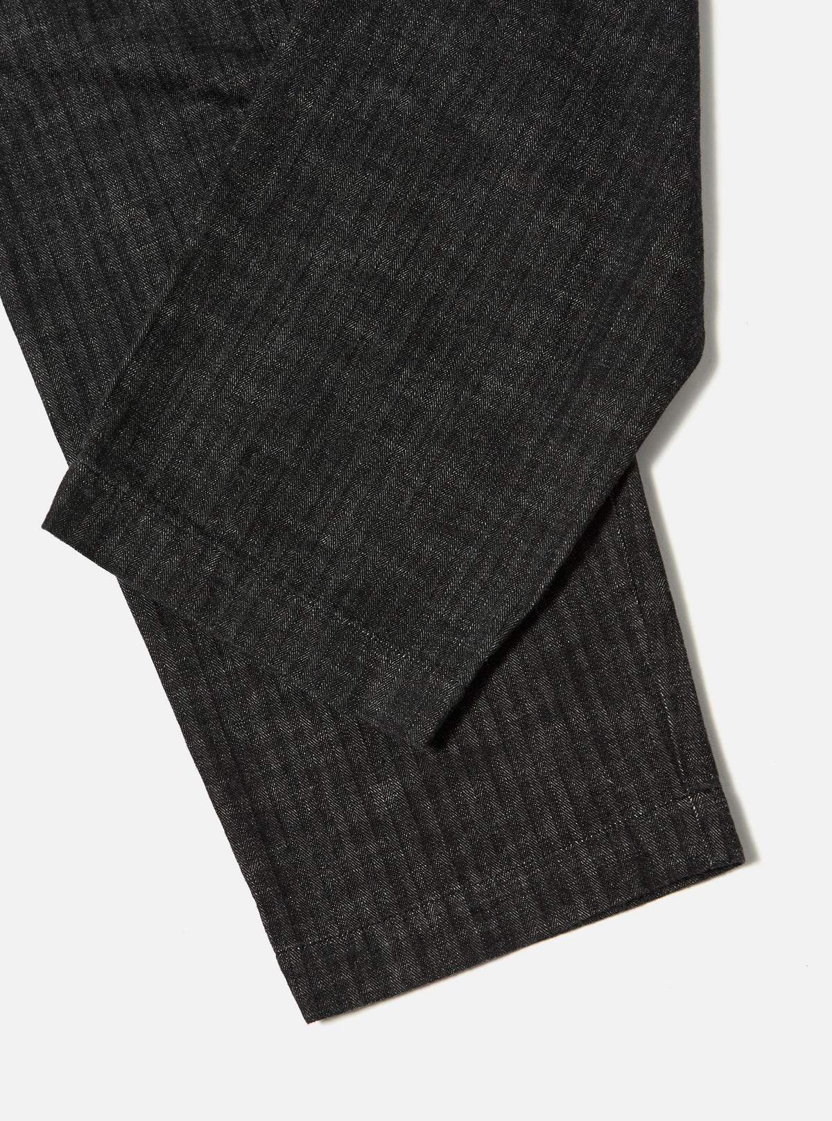 Black Cotton Denim Duke Pant