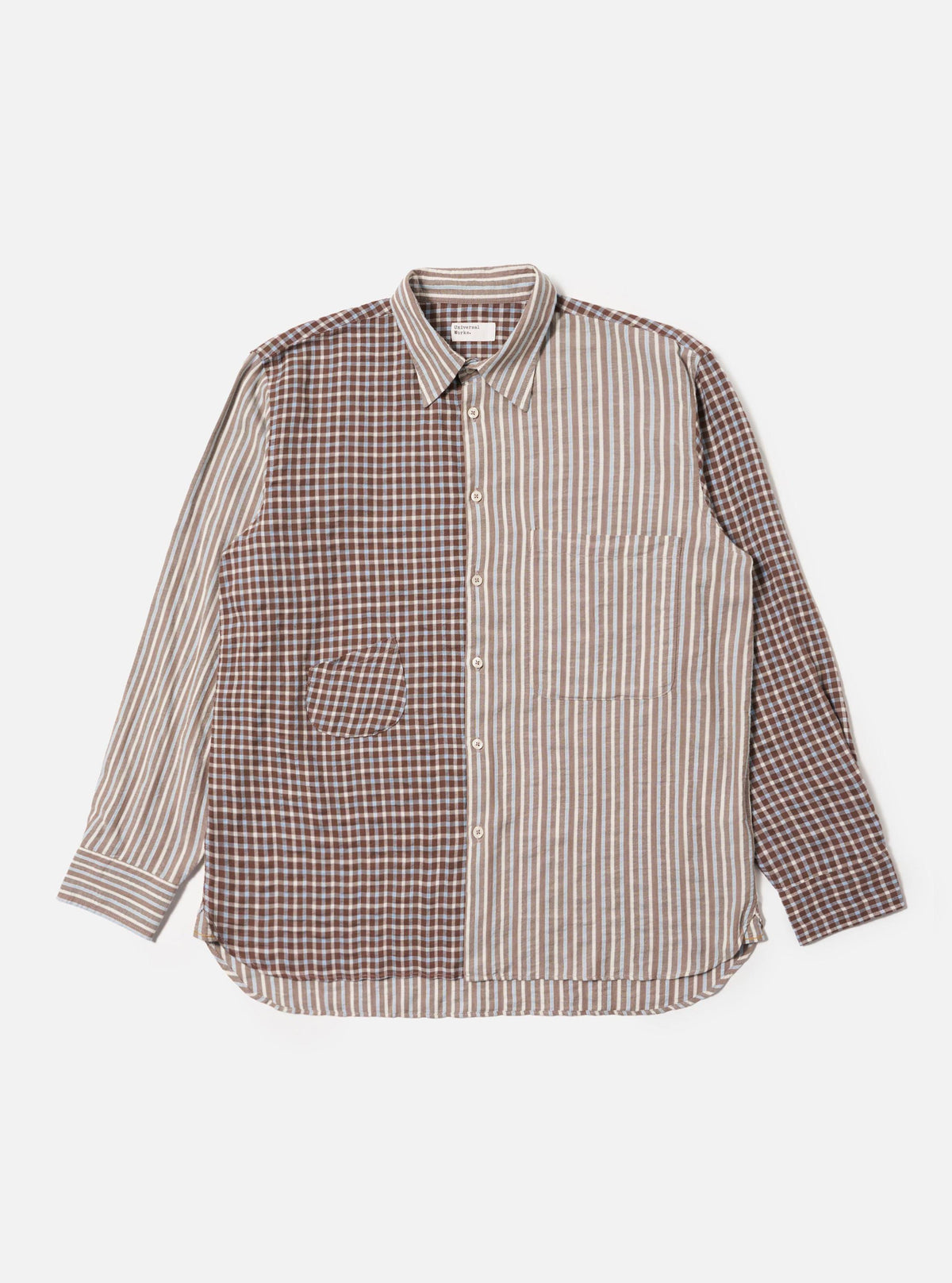 Brown Madison Check/Stripe Station Shirt