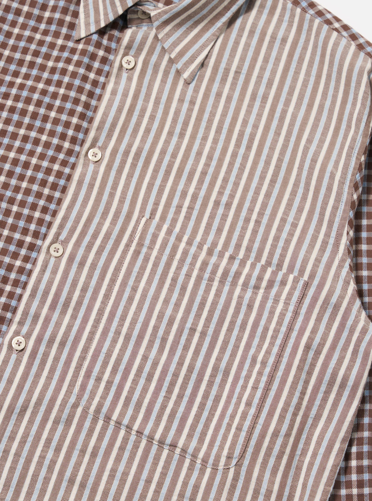 Brown Madison Check/Stripe Station Shirt
