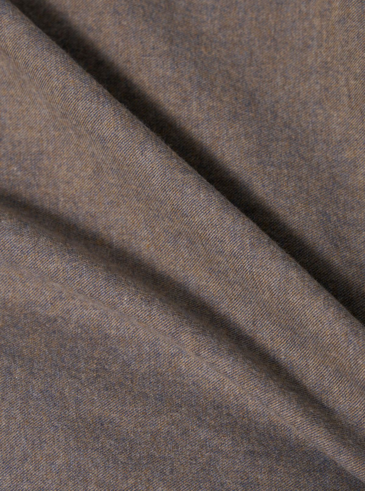 Brown Brushed Flannel Zip Shirt