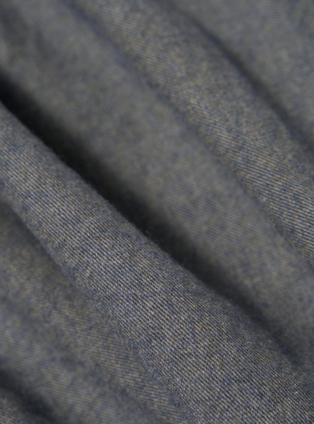 Navy Brushed Flannel Zip Shirt