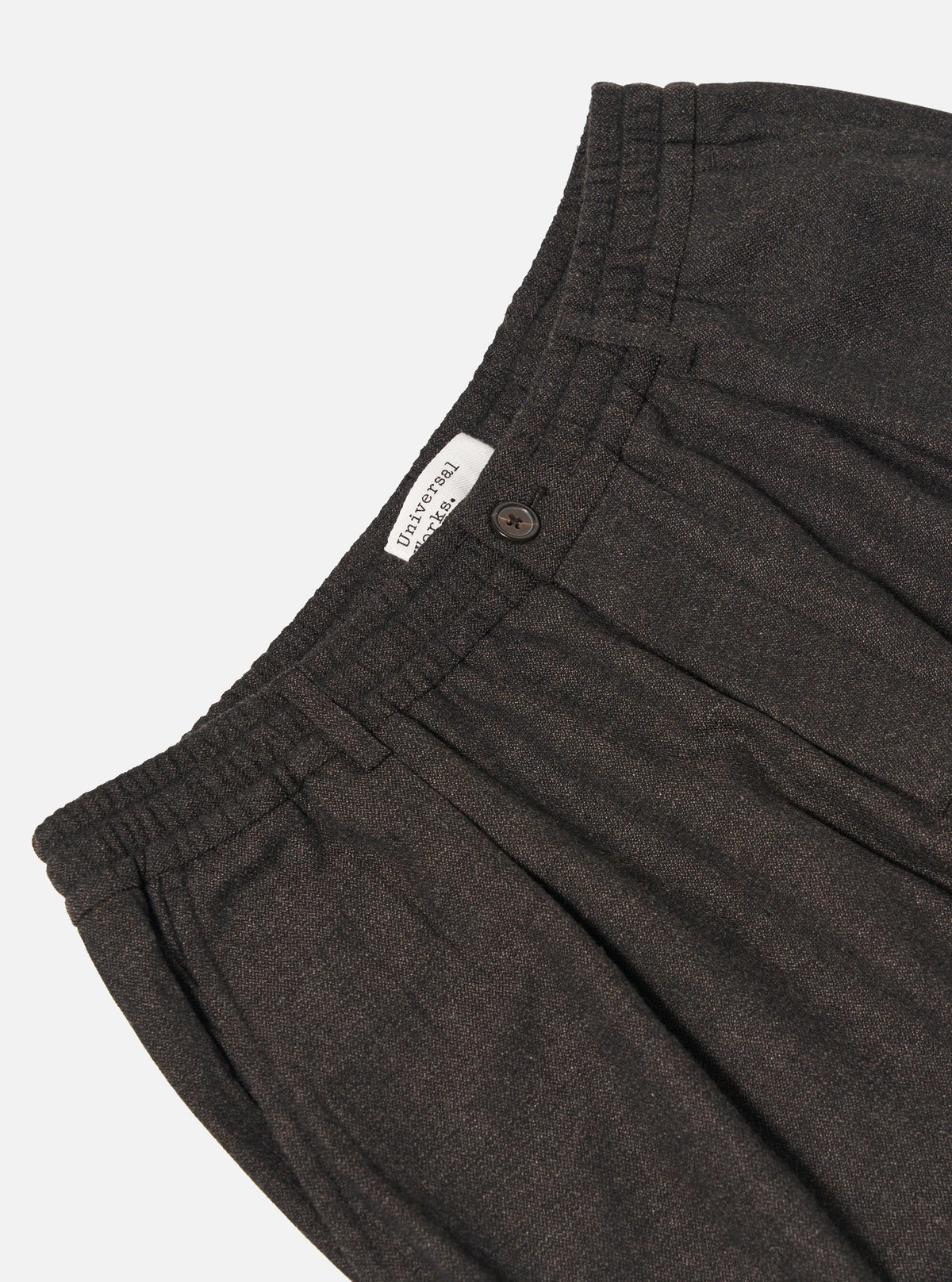 Brown Upcycled Italian Tweed Pleated Track Pant