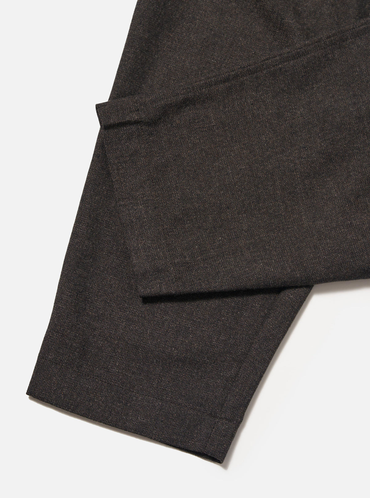 Brown Upcycled Italian Tweed Pleated Track Pant