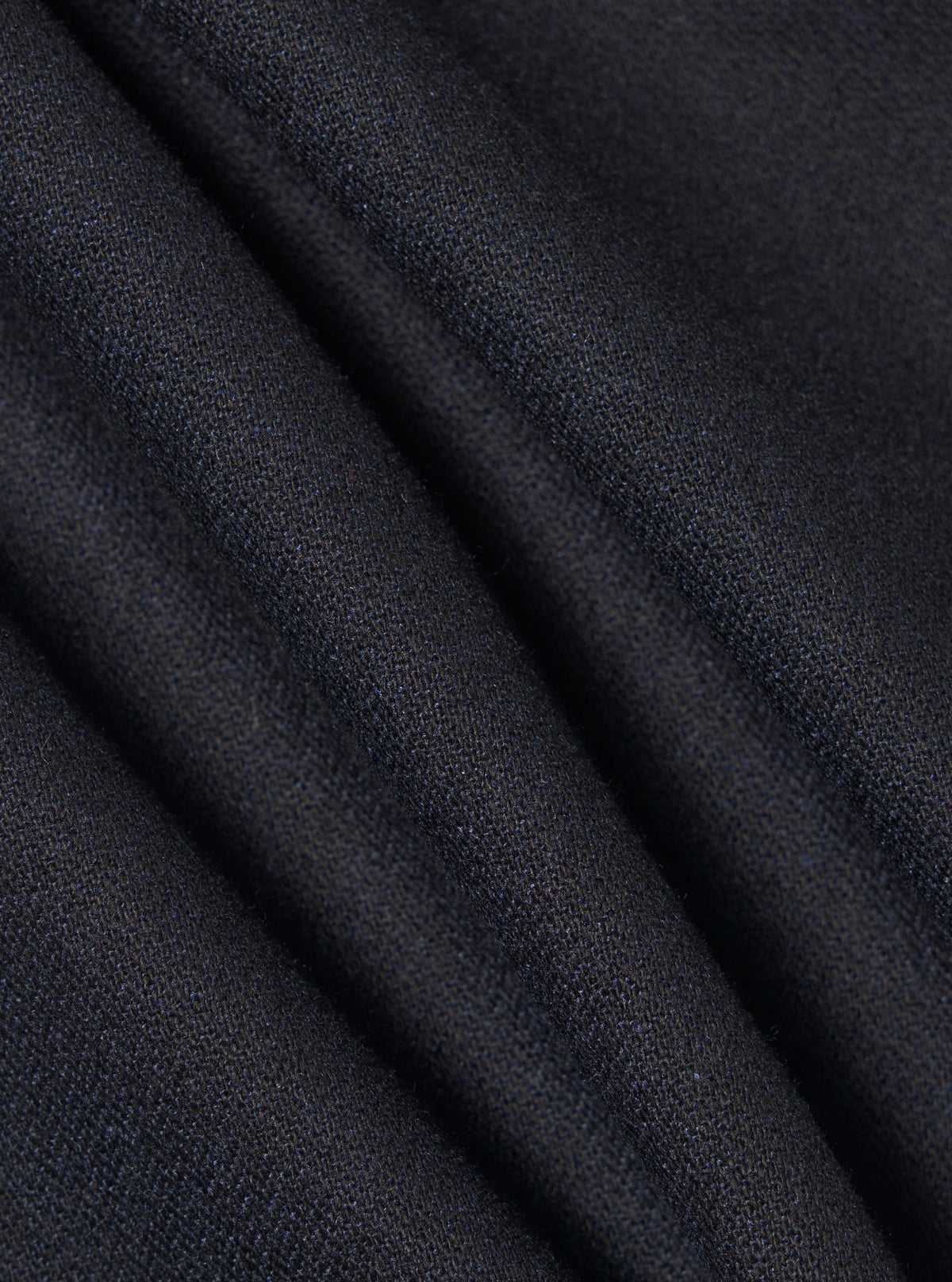 Dark Navy Upcycled Italian Tweed Pleated Track Pant