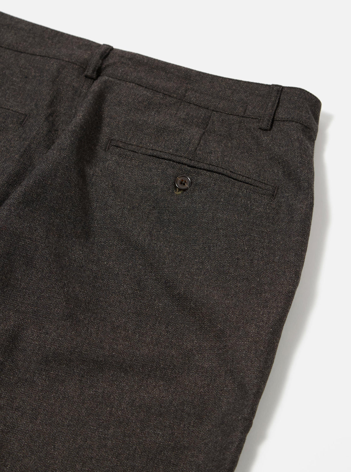 Brown Upcycled Italian Tweed Military Chino