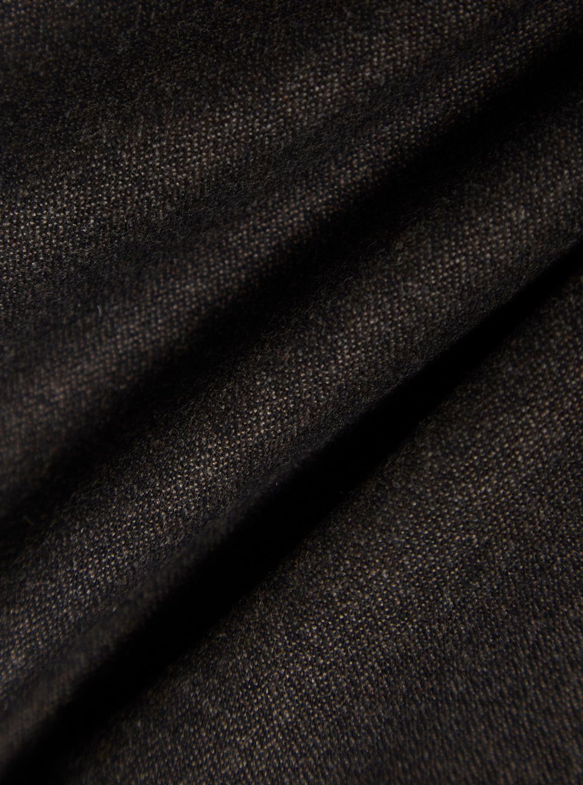 Brown Upcycled Italian Tweed Military Chino