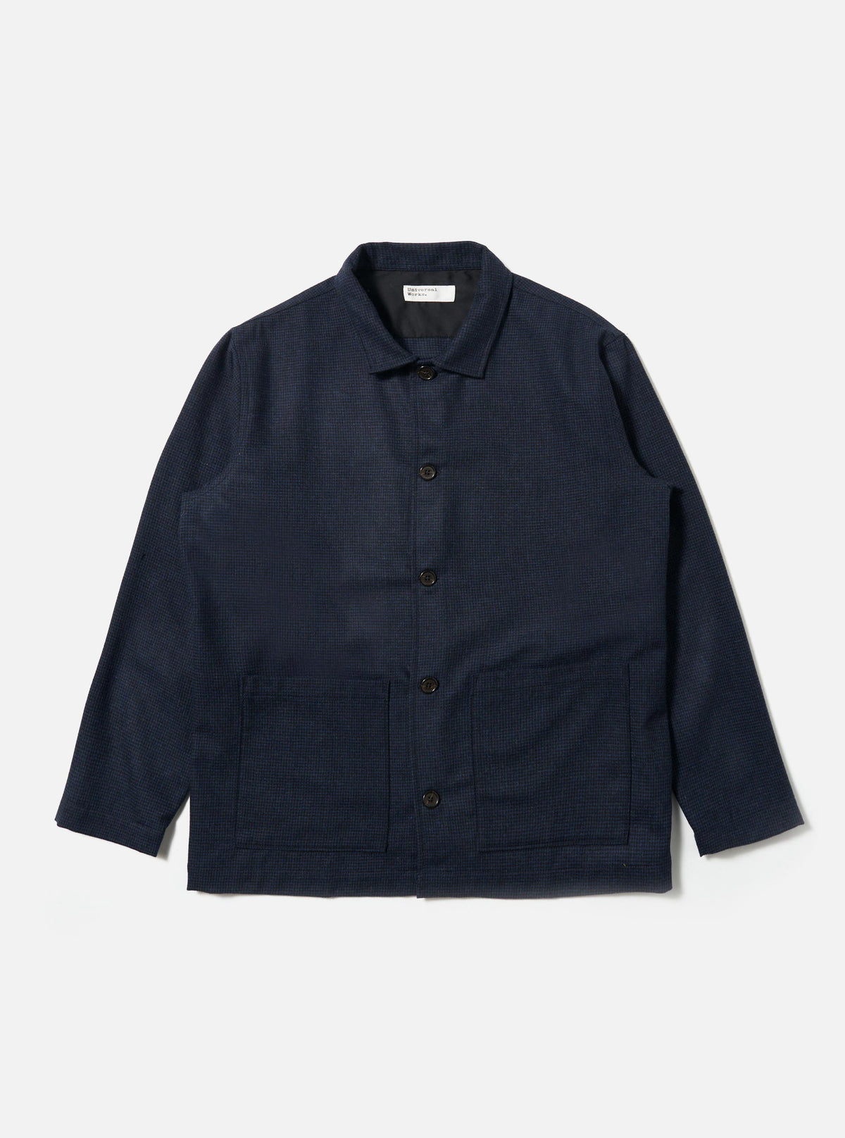 Navy Brushed Bari Easy Overshirt