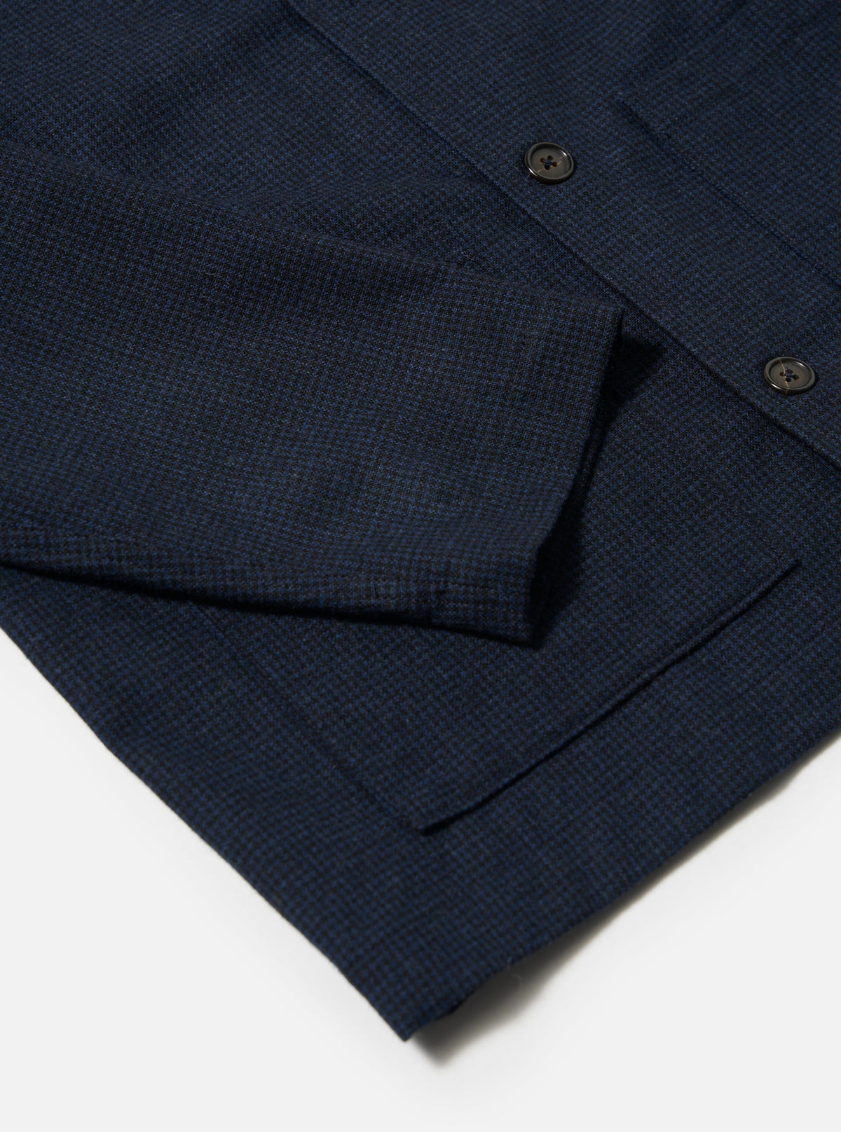 Navy Brushed Bari Easy Overshirt