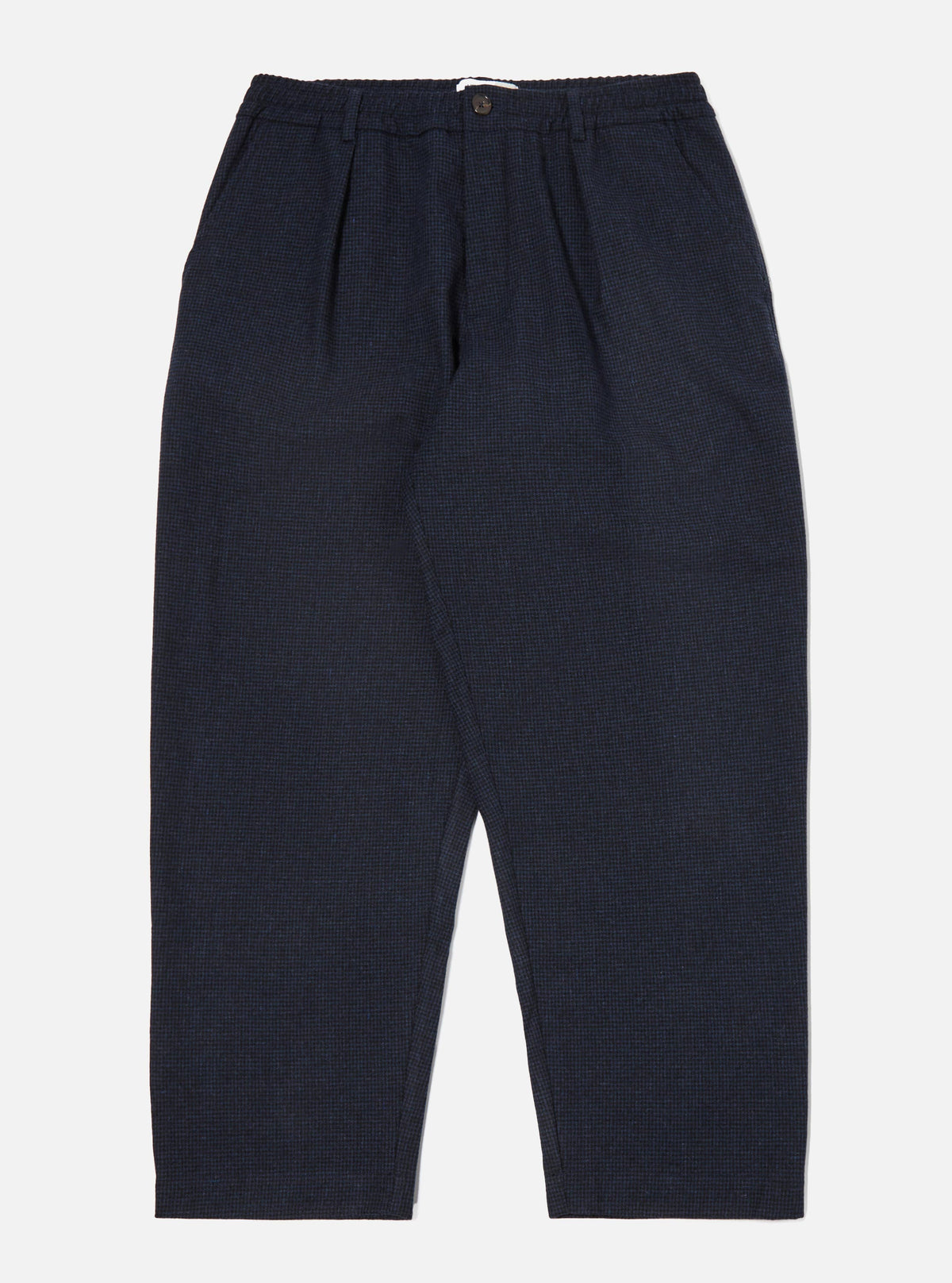 Navy Brushed Bari Oxford Pant