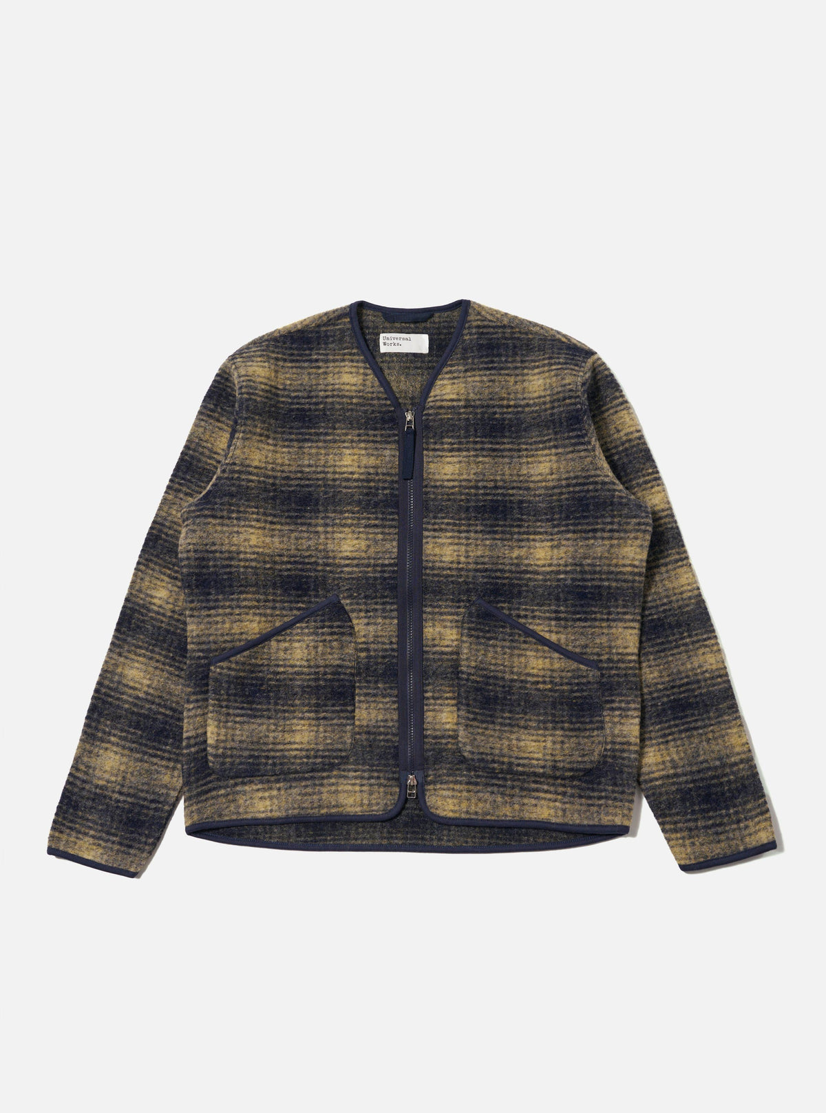 Navy Uist Fleece Zip Liner Jacket