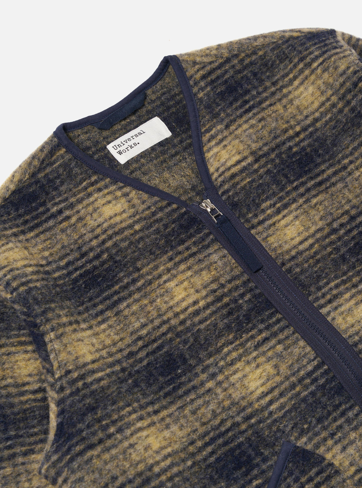 Navy Uist Fleece Zip Liner Jacket