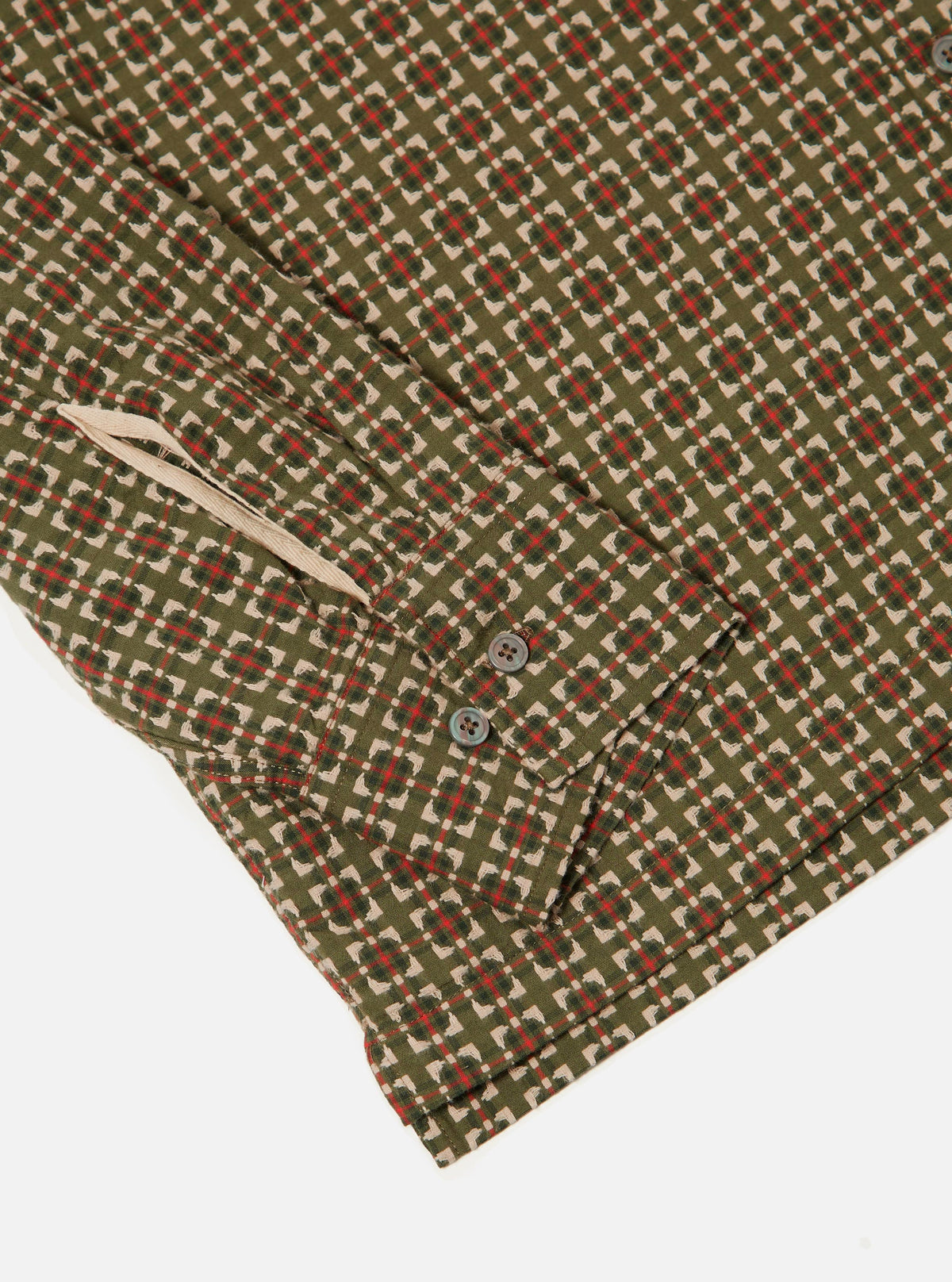 Olive Oscar Cotton L/S Camp Shirt