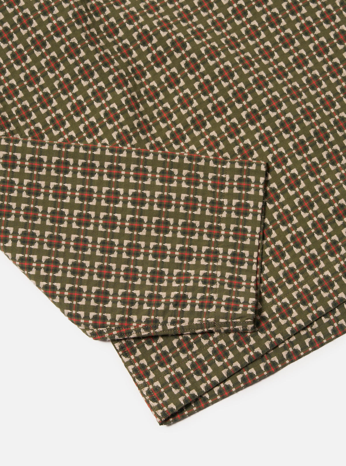Olive Oscar Cotton Zip Shirt