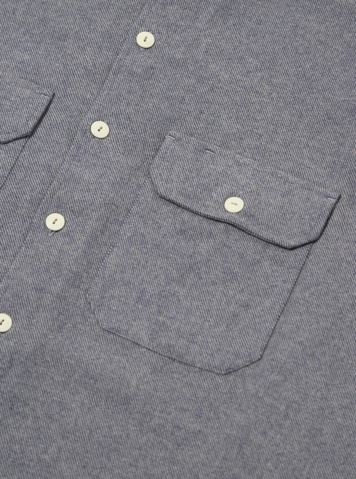 Blue Alaska Cotton Utility Shirt