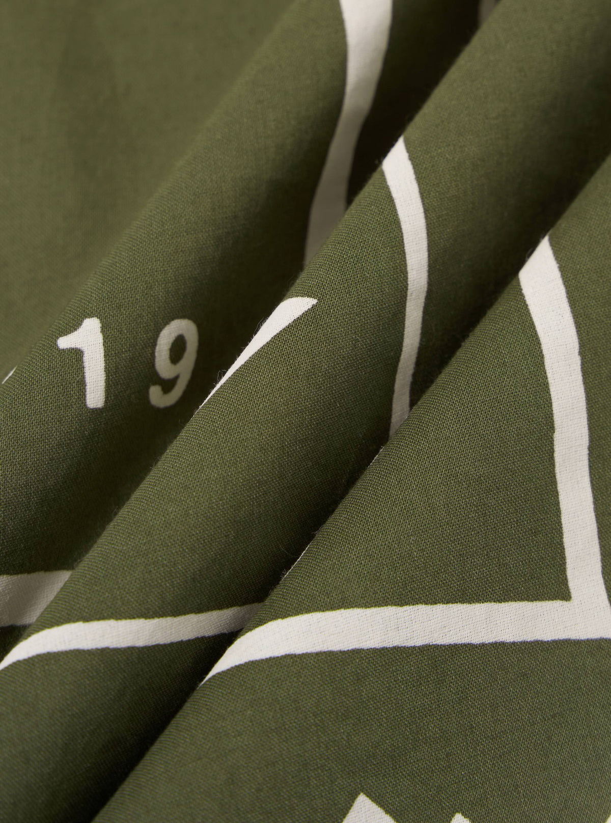 A. SOCIETY x Universal Works Olive Cambric Neckerchief