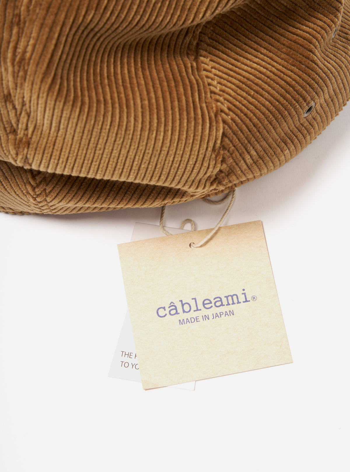 cableami® 9w Cap in Beige Corduroy