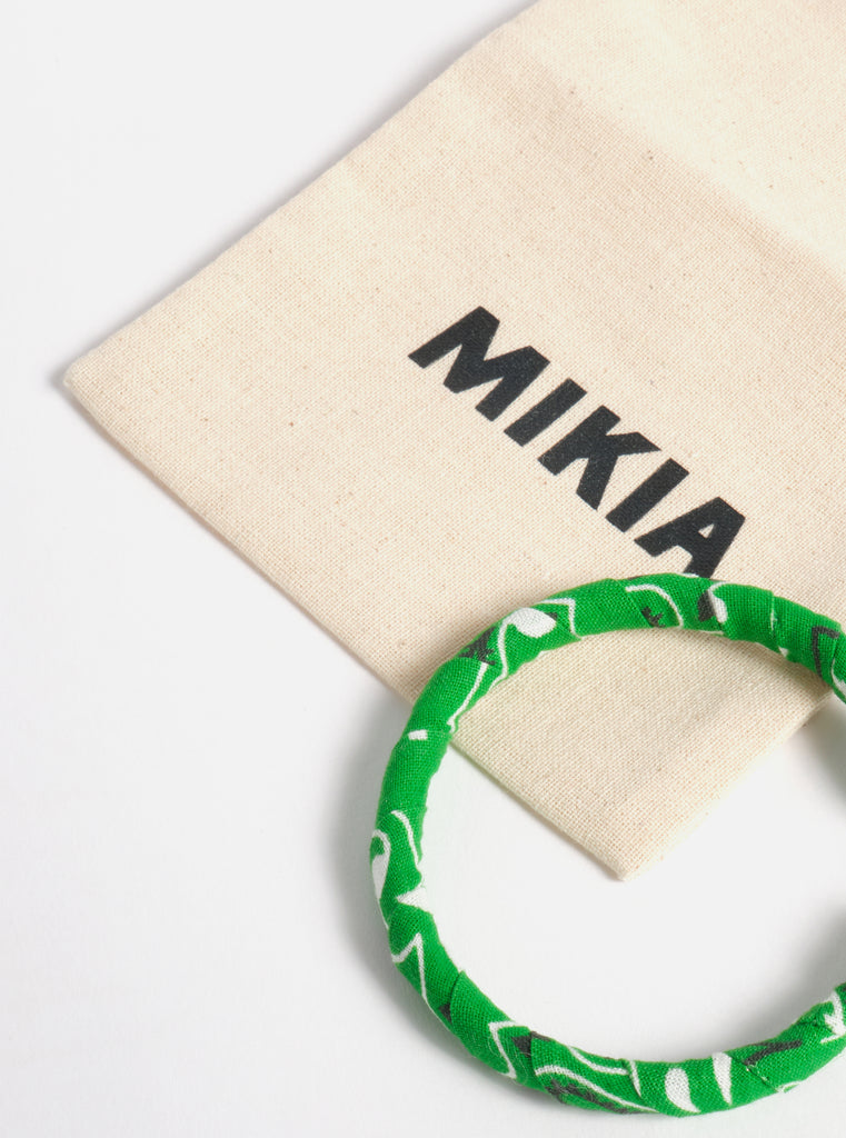 Mikia Bracelet in Green Bandana