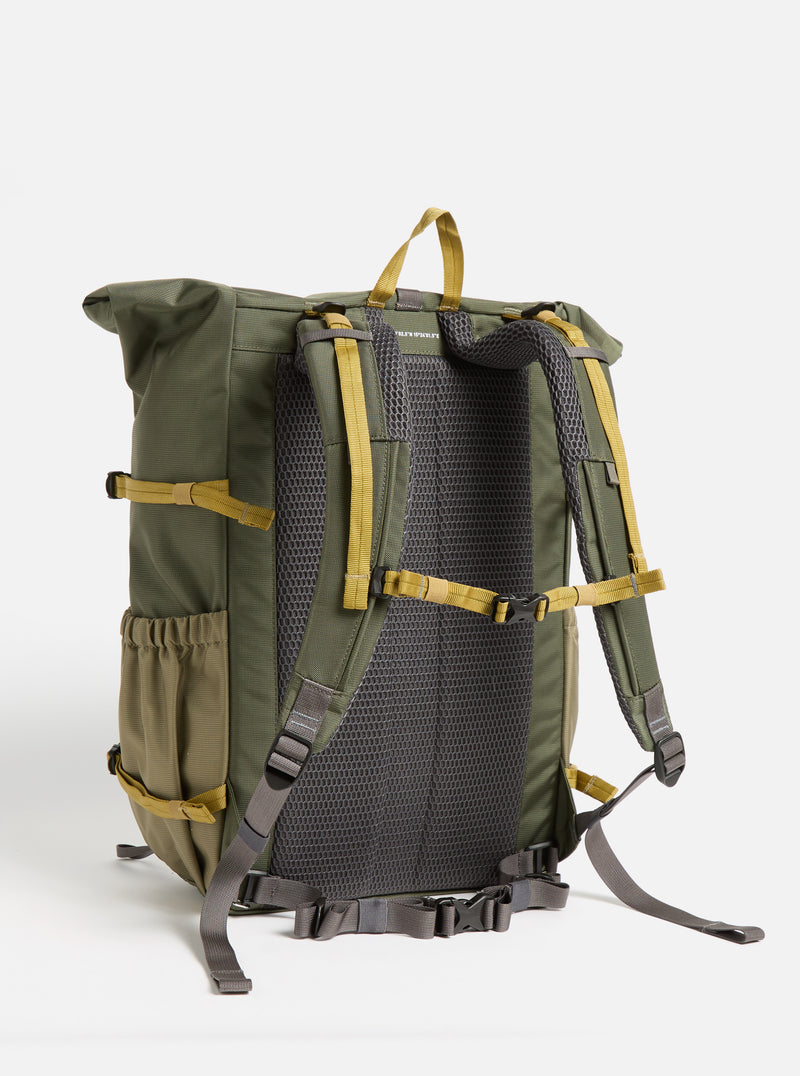 Sandqvist Forest Hike Backpack in Multi Trek/Leaf Green Recycled Nylon