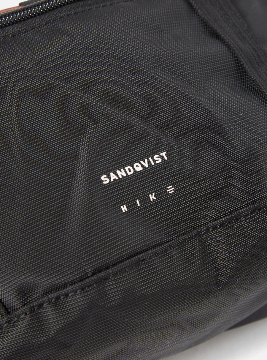 Sandqvist Allterrain Hike Crossbody Bag in Black Recycled Nylon