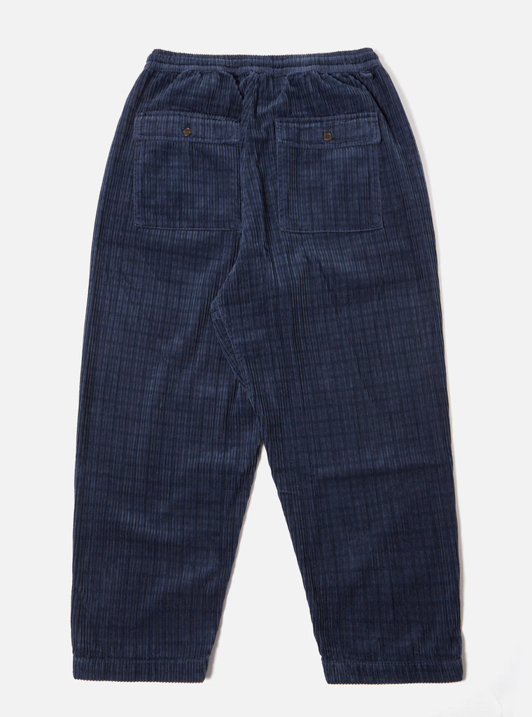 Universal Works Braga Pant in Navy Houndstooth Cord