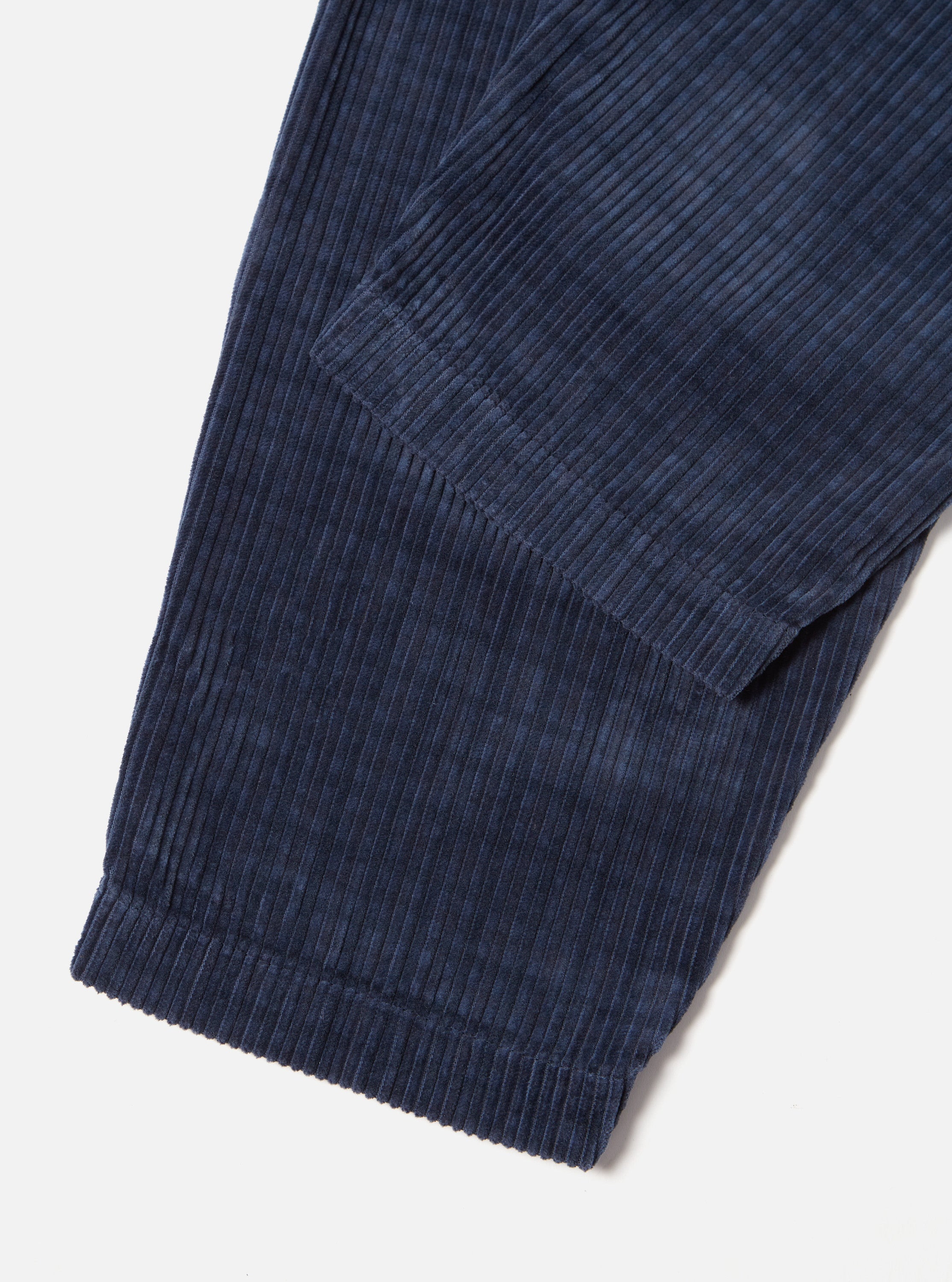 Universal Works Braga Pant in Navy Houndstooth Cord