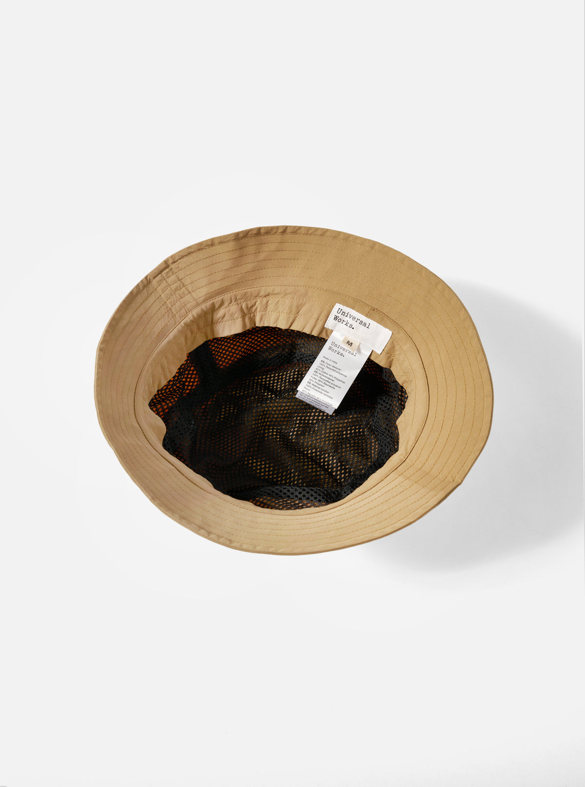 Universal Works Beach Hat in Dark Sand Peach Recycled Nylon