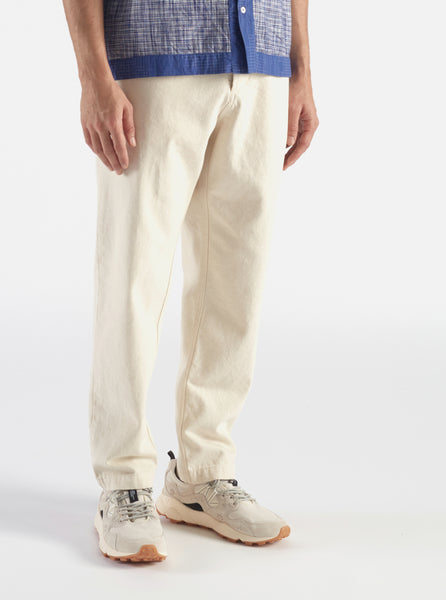 Universal Works Military Chino in Ecru Recycled Cotton