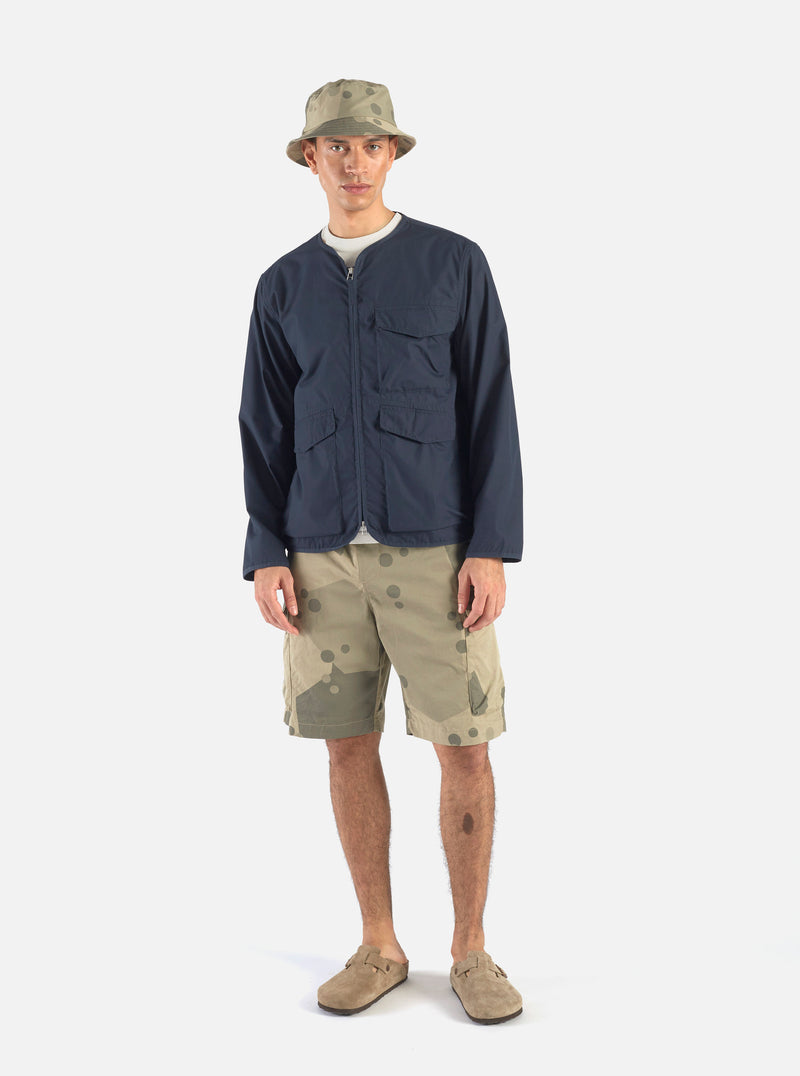 Universal Works Parachute Liner Jacket in Navy Recycled Poly Tech