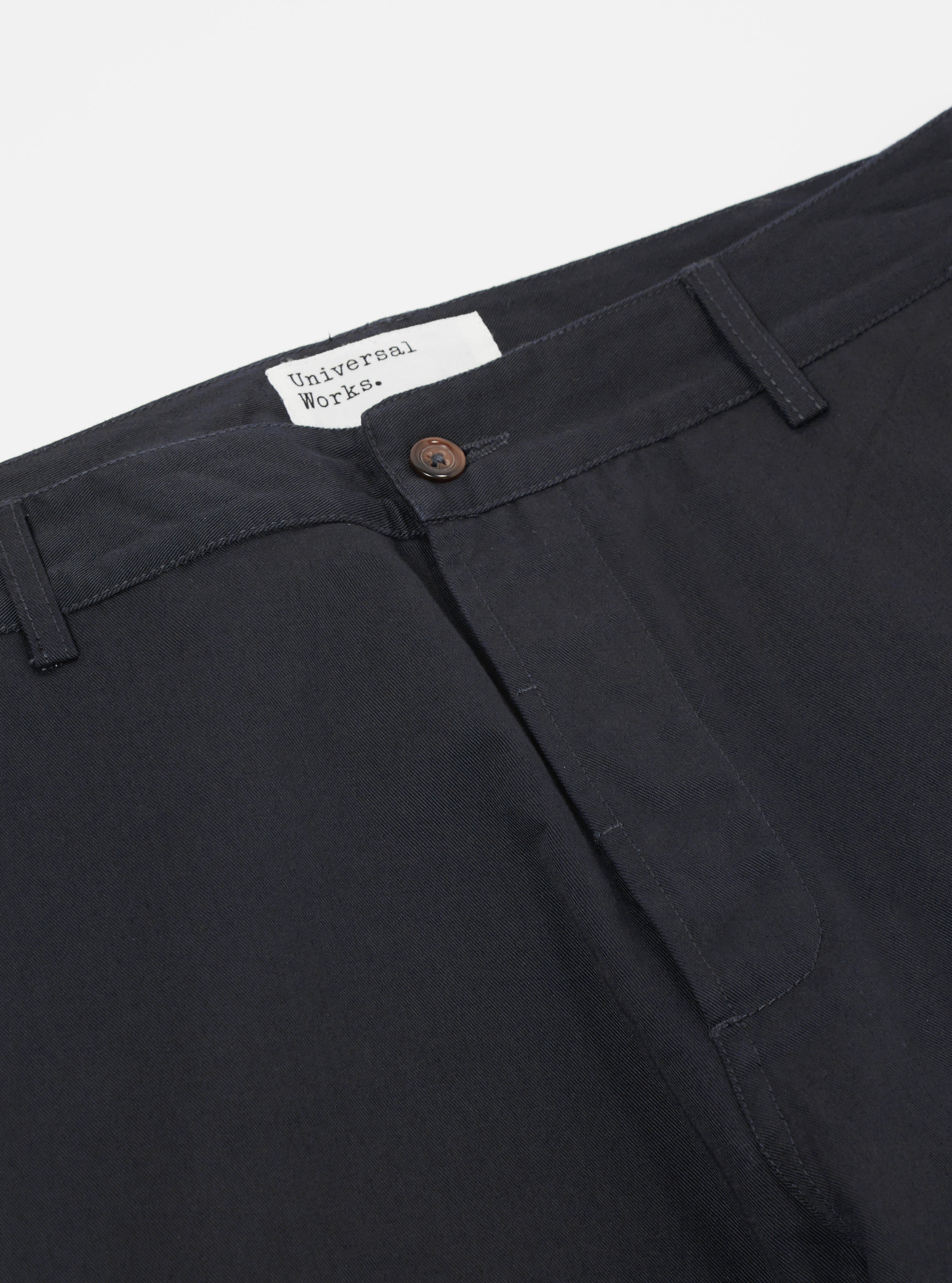 Universal Works Military Chino in Black Twill