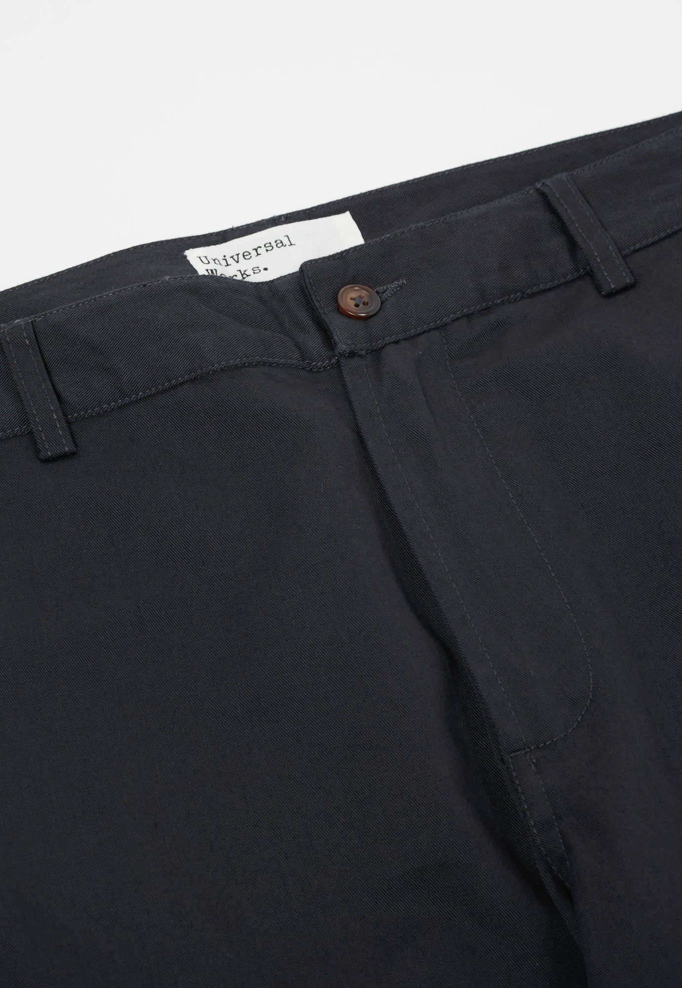 Universal Works Aston Pant in Black Twill