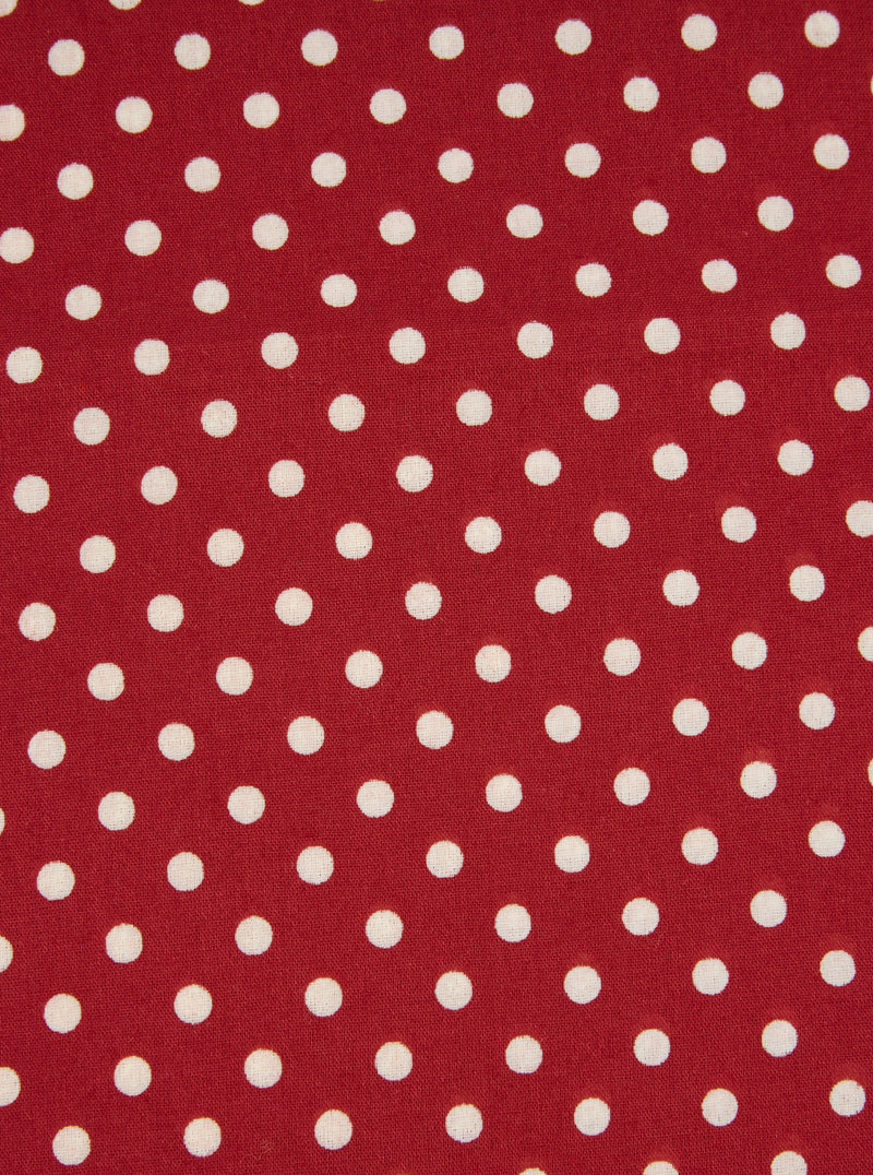 Universal Works Pocket Square in Red Classic Dot
