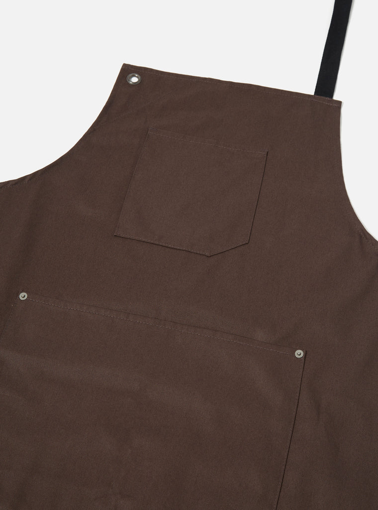 Universal Works Apron in Brown Byron Twill