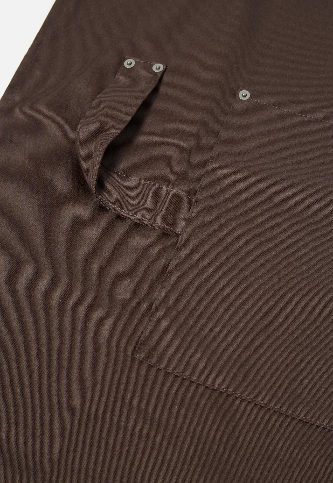 Universal Works Apron in Brown Byron Twill