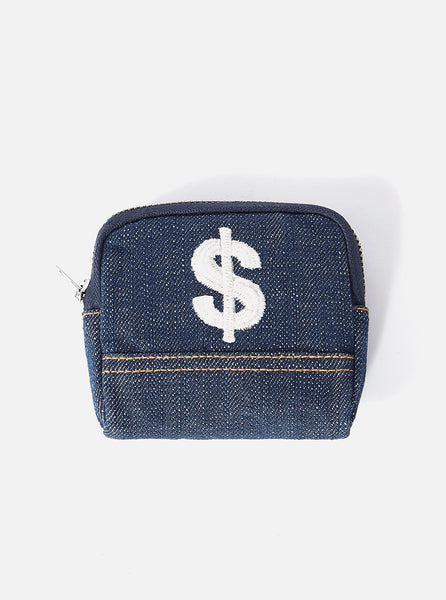 Universal Works Euro Coin Pouch in Indigo Denim