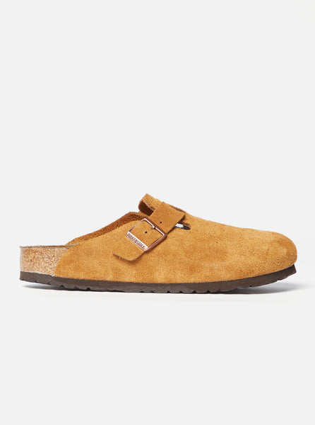 Boston Soft Footbed Suede Leather Mink