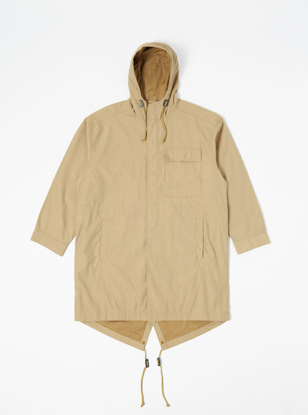 Universal Works Cruiser Parka in Sand 60/40 Japanese Tech Twill