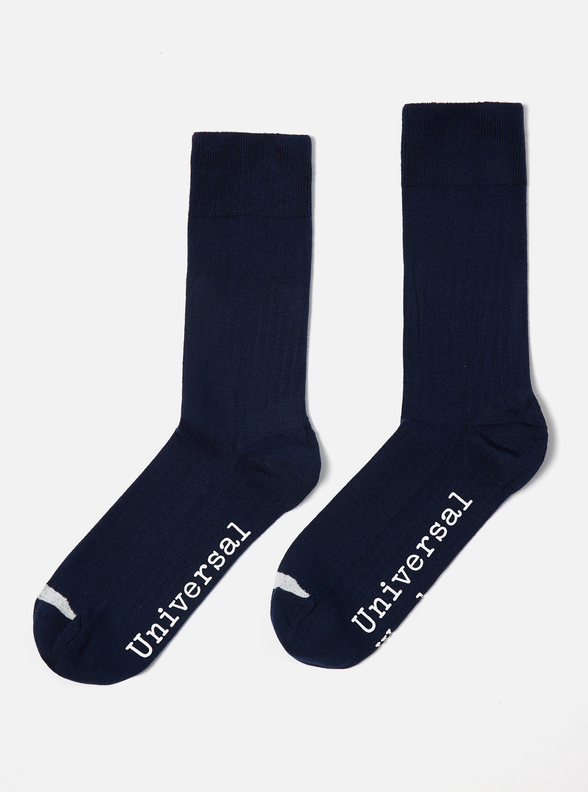 Universal Works 3 Pack Modal Sock in Black/Navy/Cumin Rib Knit