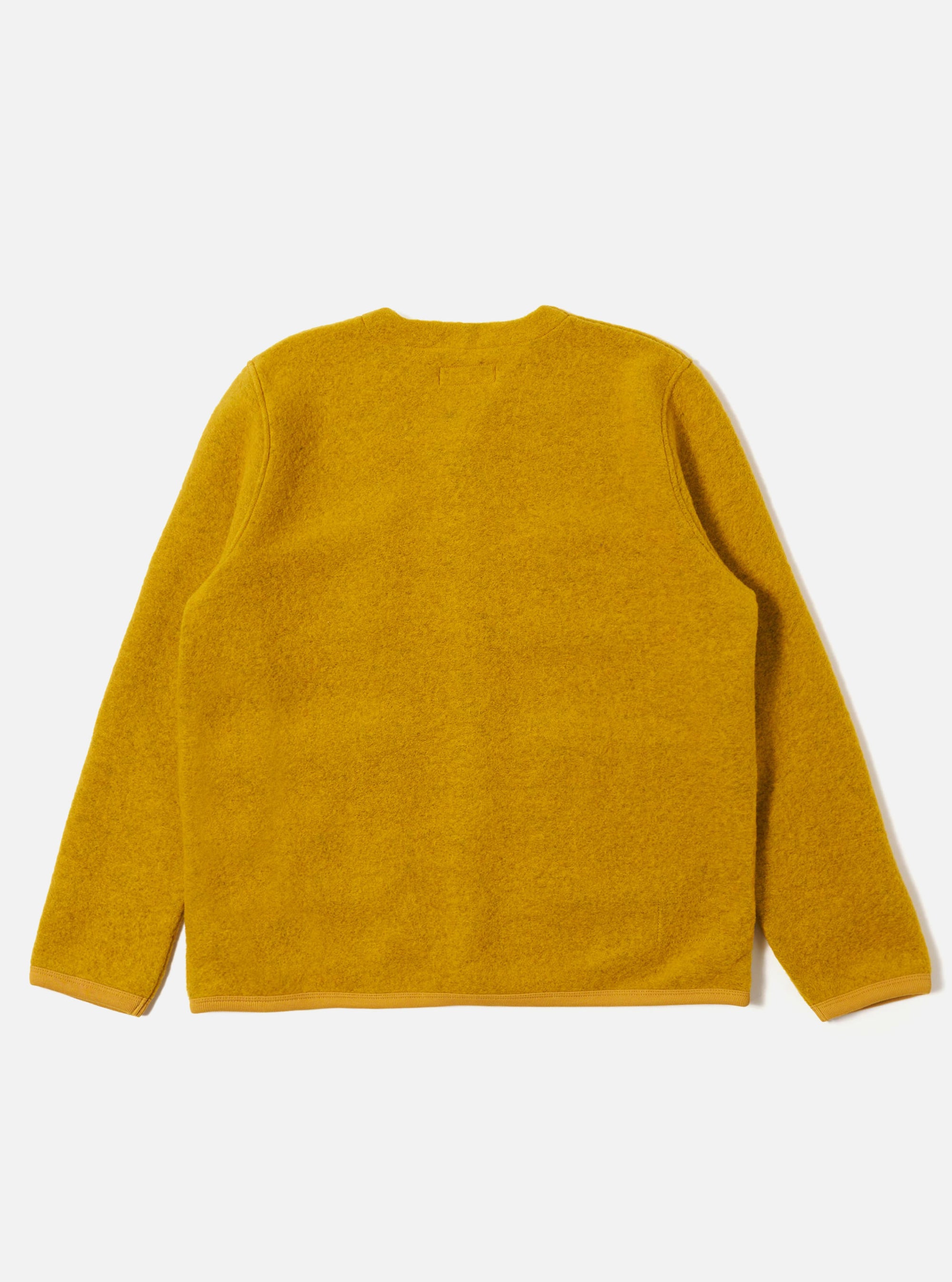 Yellow Wool Fleece Cardigan