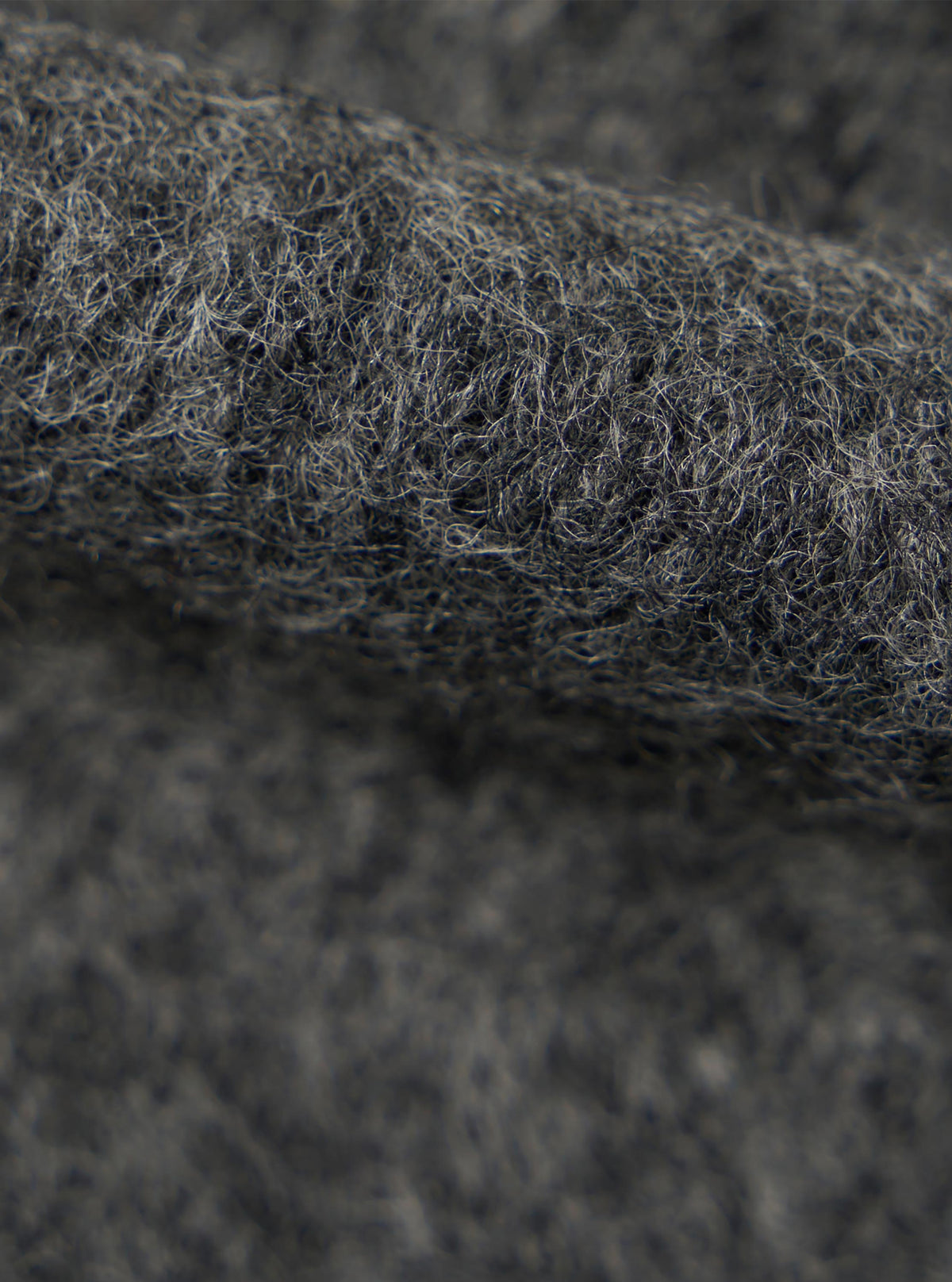 Grey Marl Wool Fleece Zip Bomber