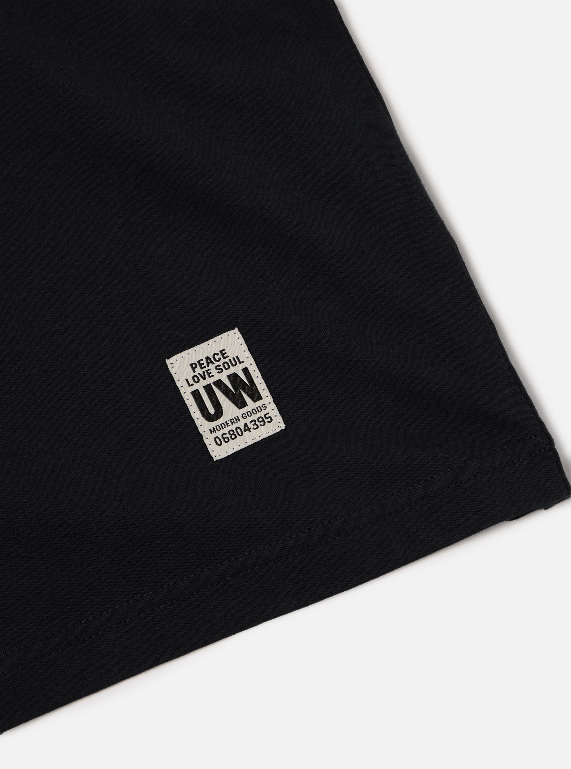 Universal Works Core Tee in Black Single Jersey