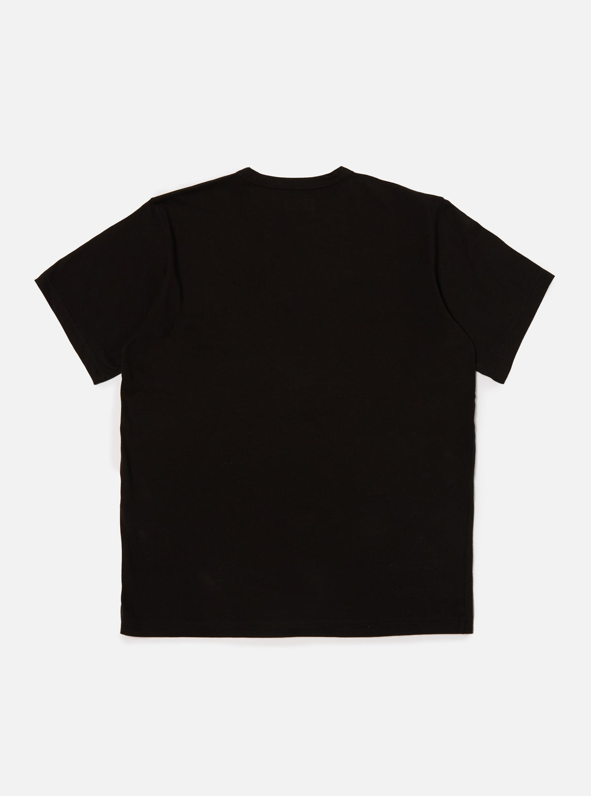 Universal Works Core Tee in Black Single Jersey