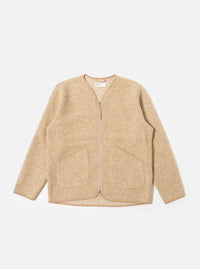 Fawn Wool Fleece Zip Liner Jacket