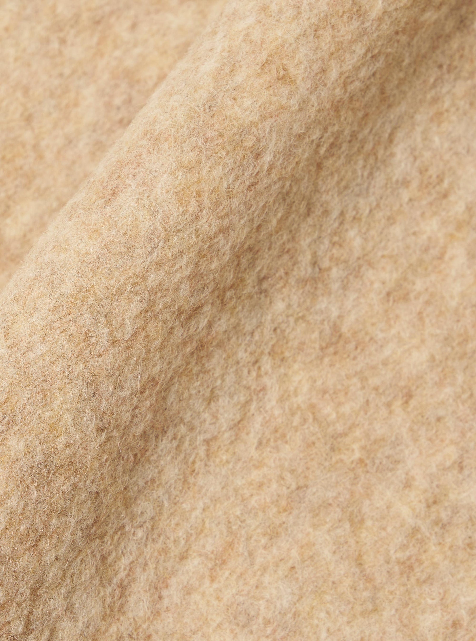 Fawn Wool Fleece Zip Liner Jacket