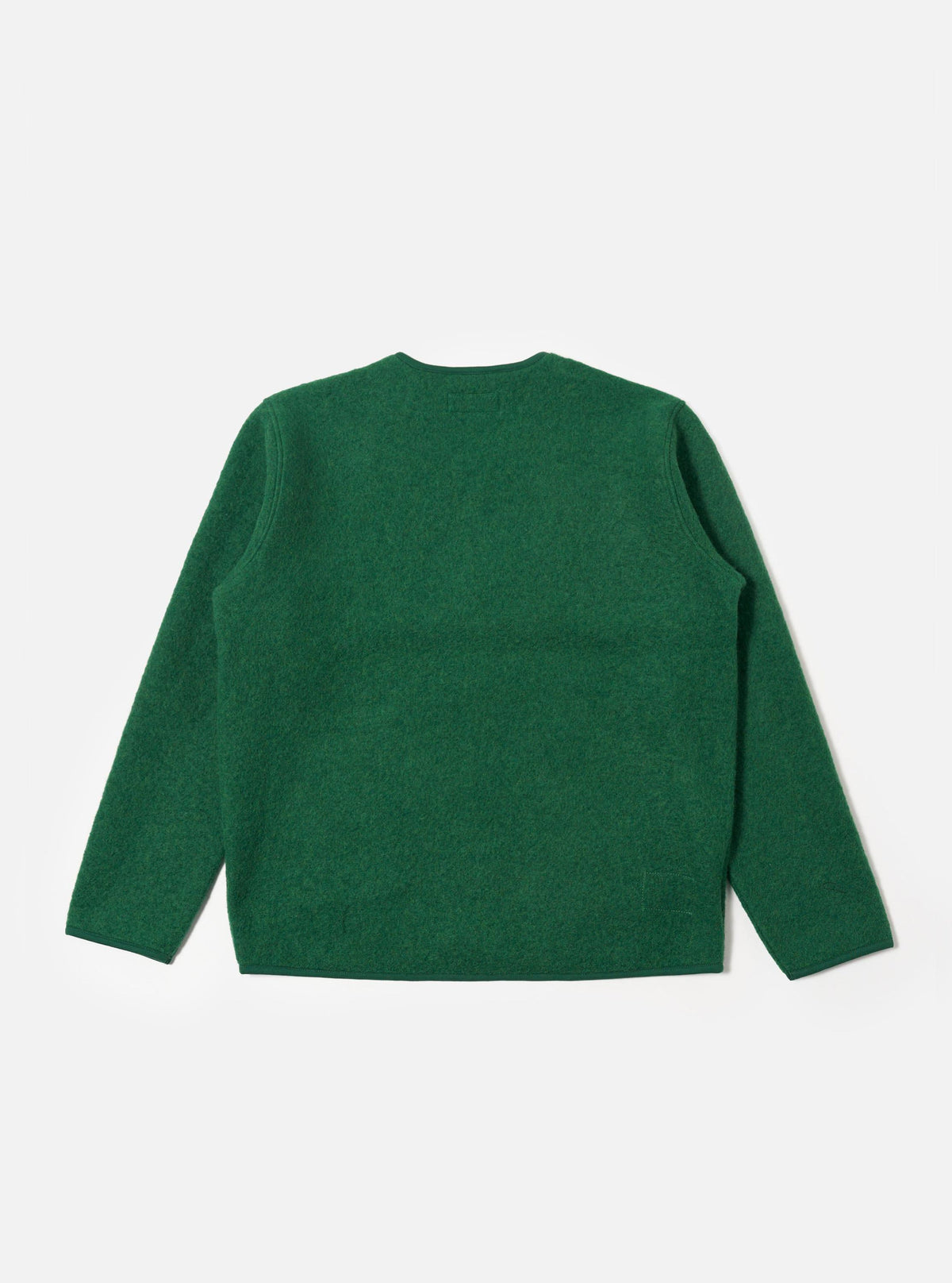 Green Wool Fleece Zip Liner Jacket