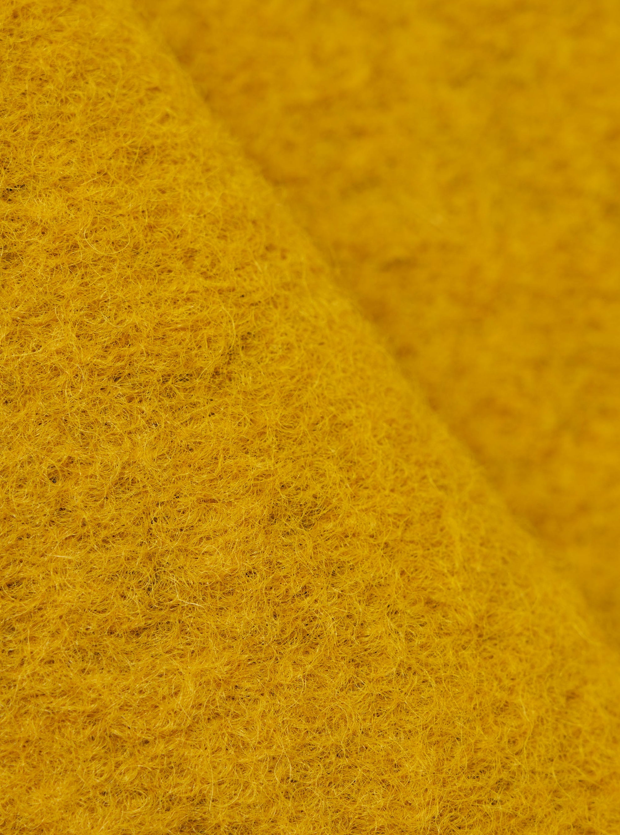 Yellow Wool Fleece Zip Liner Jacket
