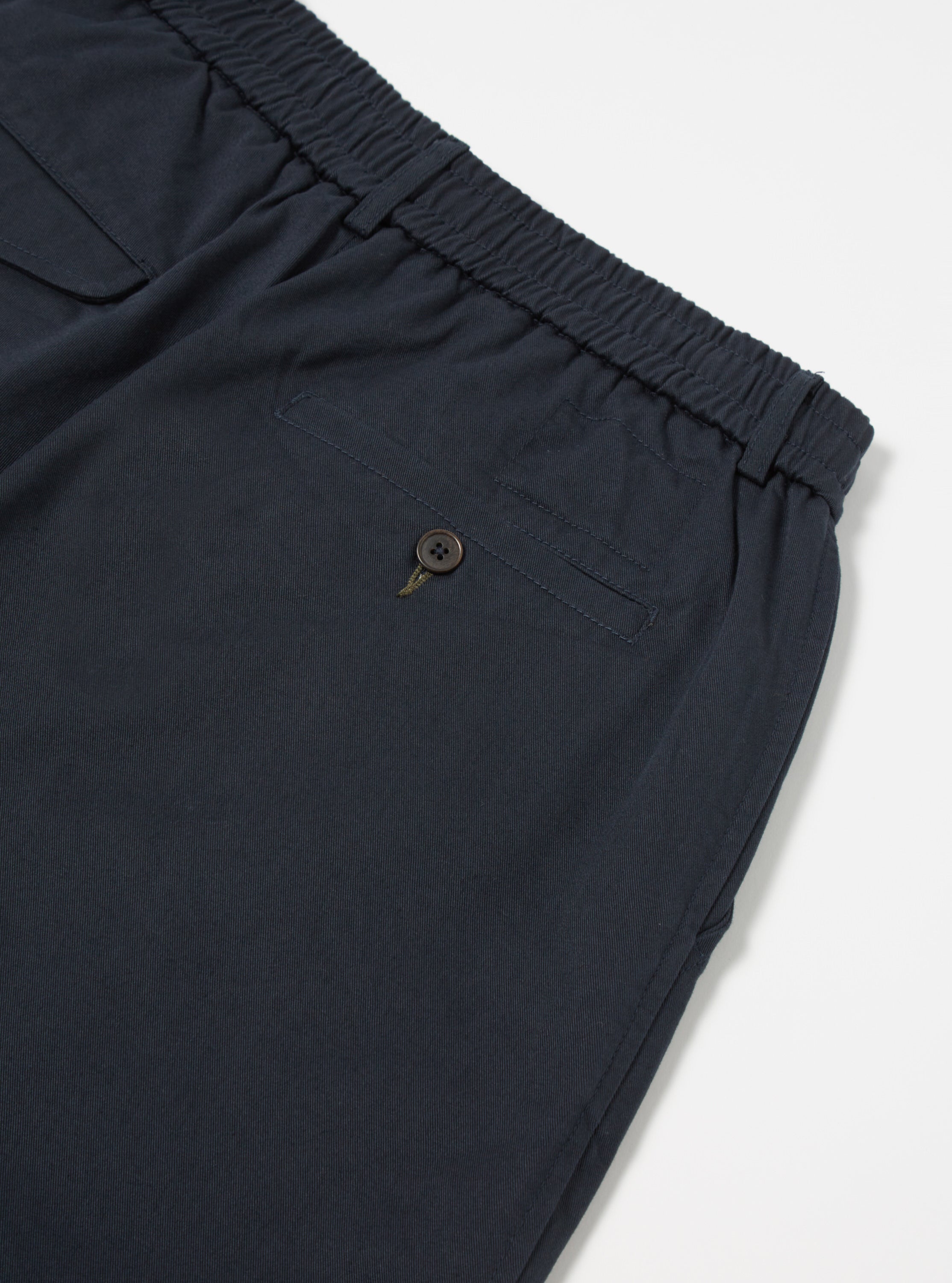 Universal Works Pleated Track Short in Navy Twill