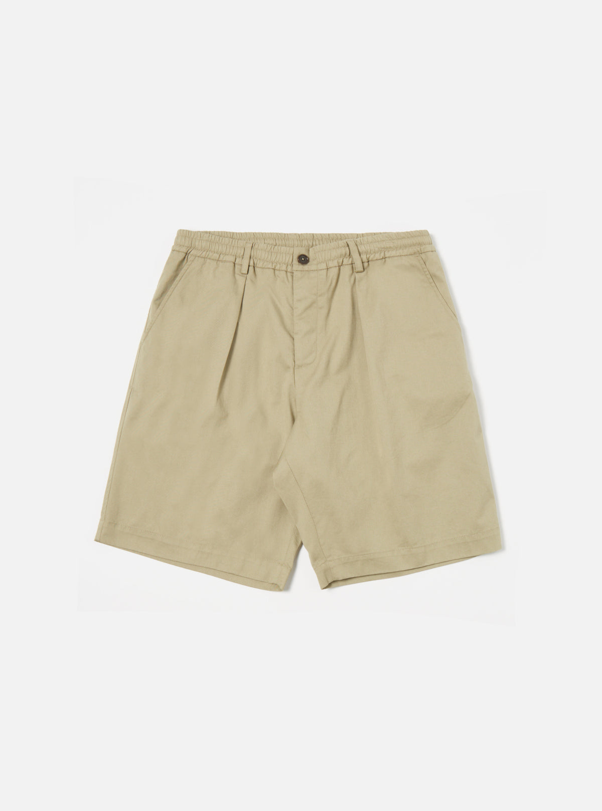 Stone Twill Pleated Track Short