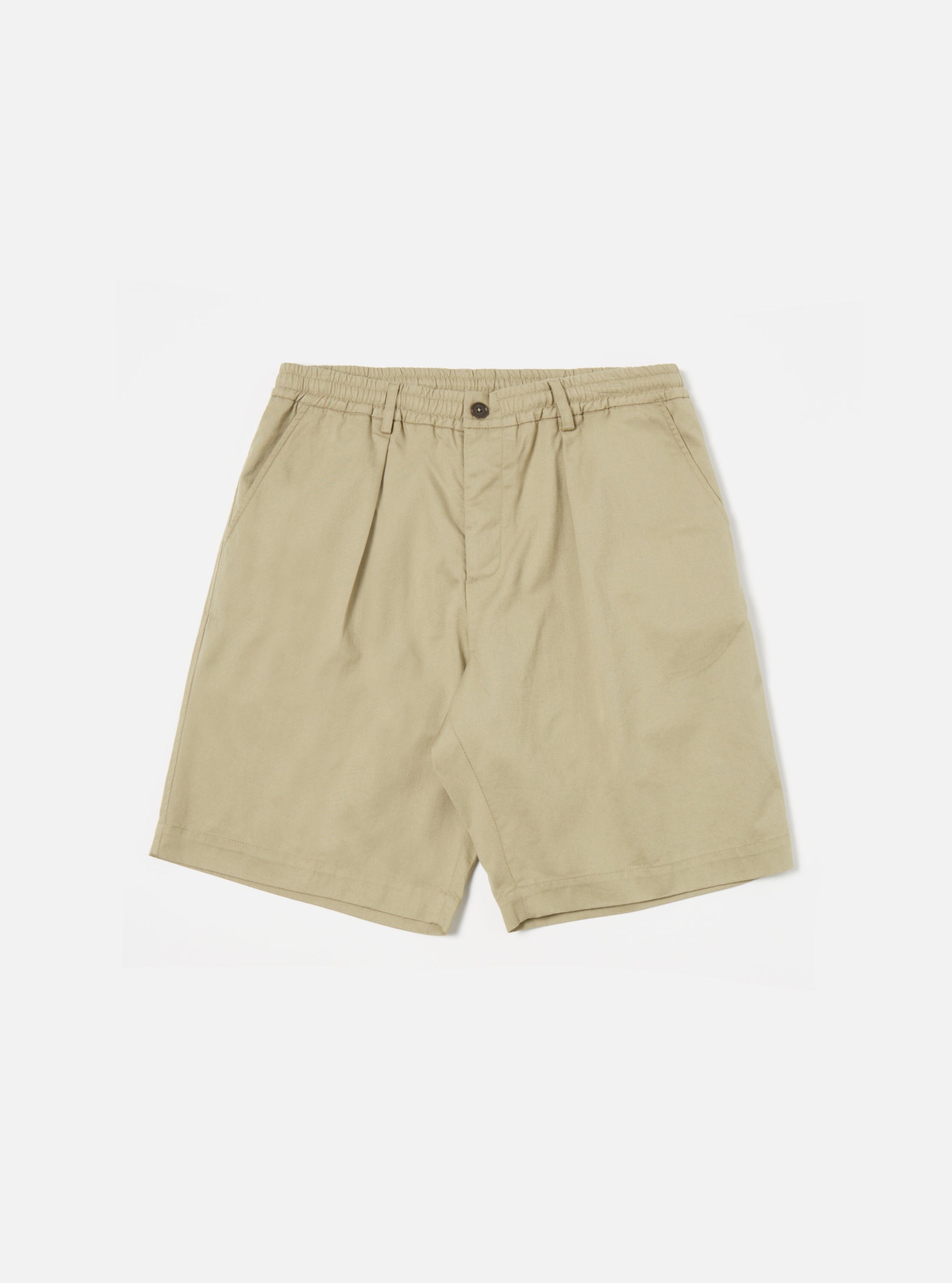 Stone Twill Pleated Track Short