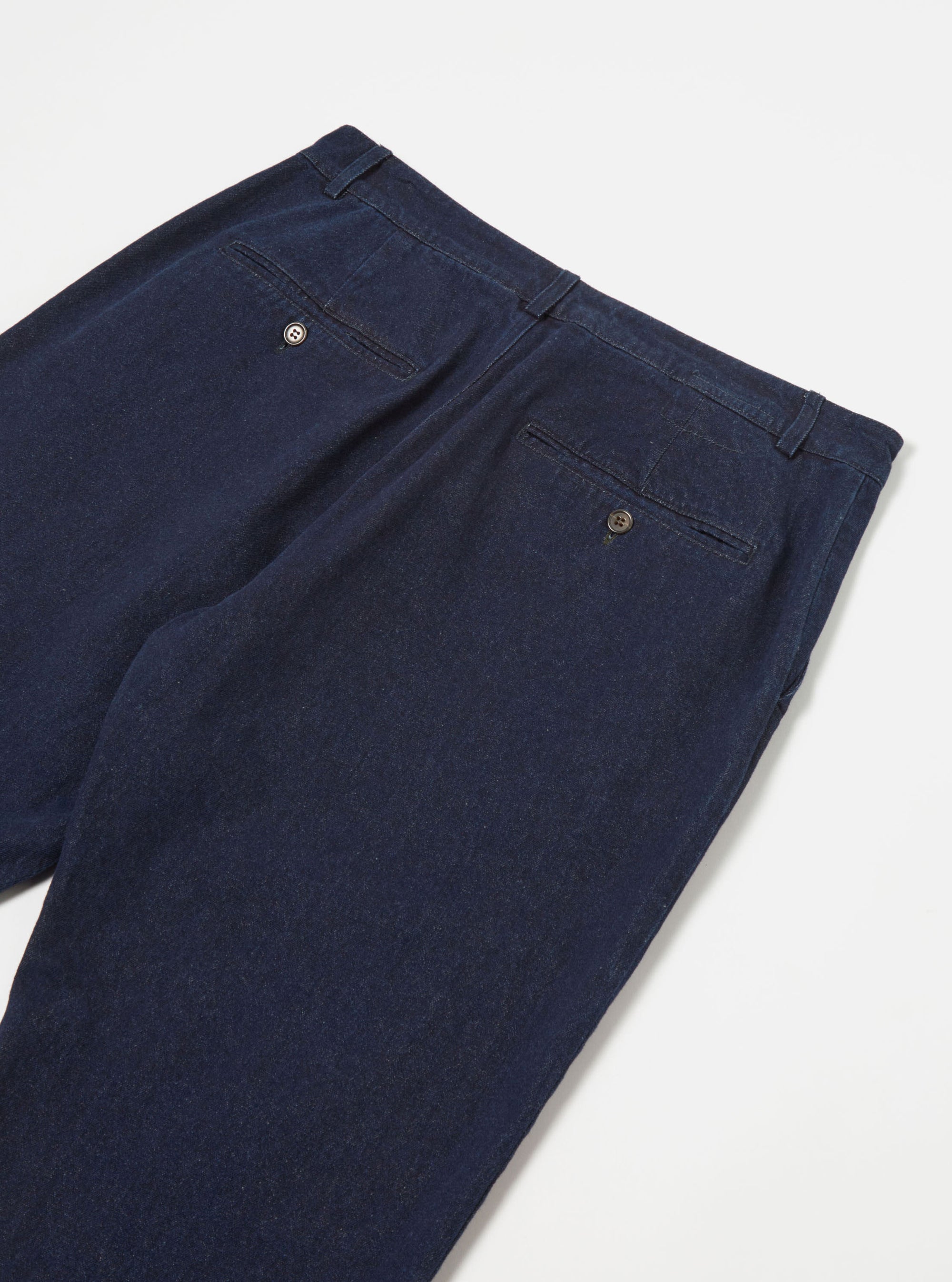 Universal Works Military Chino in 11oz Indigo Denim